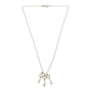 Tiffany & Co Three Key Pendant Necklace Accessory Total Weight